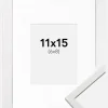Ramme Edsbyn Hvid 11x15 cm - Passepartout Hvid 7x9 cm