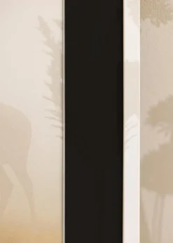 Ramme Edsbyn Hvid 40x60 cm - Passepartout Sort 30x50 cm