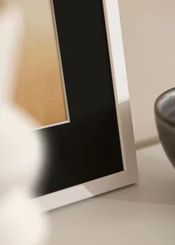 Ramme Edsbyn Hvid 30x40 cm - Passepartout Sort 20x30 cm