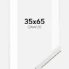 Ramme Edsbyn Hvid 35x65 cm - Passepartout Hvid 25x62,5 cm