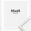 Ramme Edsbyn Hvid 55x65 cm - Passepartout Hvid 46x56 cm