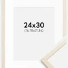 Ramme Edsbyn Løn 24x30 cm - Passepartout Hvid 7x9 inches