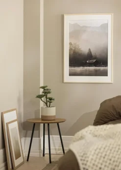 Ramme Edsbyn Løn 40x70 cm - Passepartout Hvid 25x60 cm