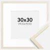 Ramme Edsbyn Løn 30x30 cm - Passepartout Hvid 8x8 inches