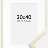 Ramme Edsbyn Løn 30x40 cm - Passepartout Hvid 8x12 inches