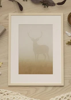 Ramme Edsbyn Løn 50x70 cm - Passepartout Hvid 42x59,4 cm (A2)