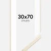 Ramme Edsbyn Løn 30x70 cm - Passepartout Hvid 20x60 cm