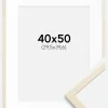 Ramme Edsbyn Løn 40x50 cm - Passepartout Hvid 12x16 inches