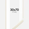 Ramme Edsbyn Løn 30x70 cm - Passepartout Hvid 18x57 cm