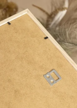 Ramme Edsbyn Lys Valnød 20x40 cm - Passepartout Hvid 10x30 cm