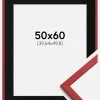Ramme Edsbyn Rød 50x60 cm - Passepartout Sort 16x20 inches