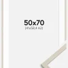 Ramme Edsbyn Sand 50x70 cm - Passepartout Hvid 42x59,4 cm (A2)