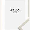 Ramme Edsbyn Sand 45x60 cm - Passepartout Hvid 35x50 cm