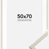 Ramme Edsbyn Sand 50x70 cm - Passepartout Hvid 16x24 inches