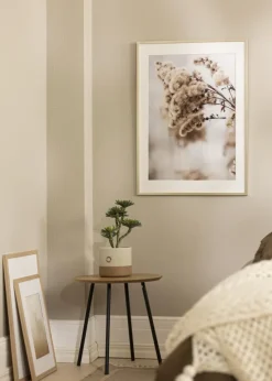 Ramme Edsbyn Sølv 40x60 cm - Passepartout Hvid 32,9x48,3 cm (A3+)