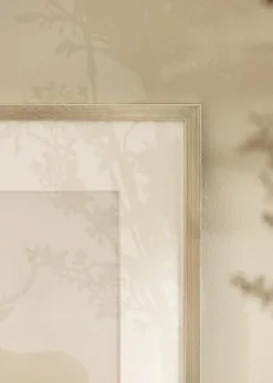 Ramme Edsbyn Sølv 24x24 cm - Passepartout Hvid 18x18 cm