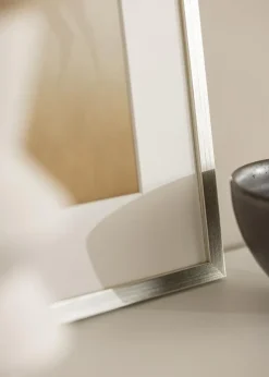 Ramme Edsbyn Sølv 30x40 cm - Passepartout Hvid 8x12 inches