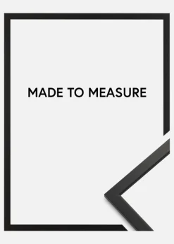 Ramme Edsbyn Sort - Valgfri Størrelse (Plexiglas)