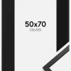 Ramme Edsbyn Sort 50x70 cm - Passepartout Sort 33x56 cm