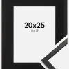 Ramme Edsbyn Sort 20x25 cm - Passepartout Sort 15x20 cm