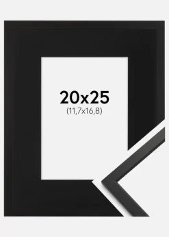 Ramme Edsbyn Sort 20x25 cm - Passepartout Sort 5x7 inches