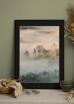 Ramme Edsbyn Sort 40x70 cm - Passepartout Sort 30x60 cm