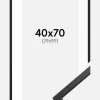 Ramme Edsbyn Sort 40x70 cm - Passepartout Hvid 30x60 cm