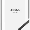 Ramme Edsbyn Sort 45x65 cm - Passepartout Hvid 35x55 cm