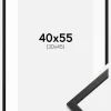 Ramme Edsbyn Sort 40x55 cm - Passepartout Hvid 31x46 cm