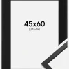 Ramme Edsbyn Sort 45x60 cm - Passepartout Sort 35x50 cm
