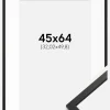 Ramme Edsbyn Sort 45x64 cm - Passepartout Hvid 13x20 inches