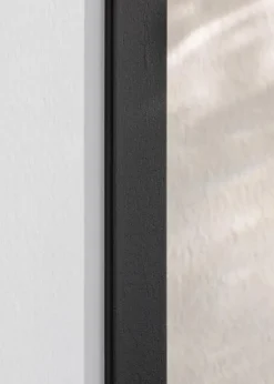 Ramme Edsbyn Sort 30x50 cm - Passepartout Hvid 20x40 cm