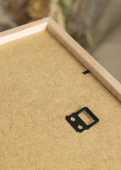 Ramme Edsbyn Teak 40x50 cm - Passepartout Hvid 27,5x37 cm