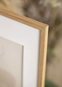 Ramme Edsbyn Teak 42x59,4 cm (A2) - Passepartout Hvid 25x38 cm