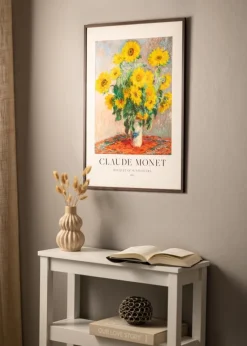 Ramme Edsbyn Valnød 28x34 cm - Passepartout Hvid 18x20 cm