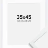 Ramme Edsbyn Warm White 35x45 cm - Passepartout Hvid 11x14 inches