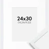 Ramme Edsbyn Warm White 24x30 cm - Passepartout Hvid 6x8 inches
