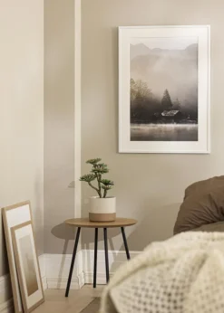 Ramme Edsbyn Warm White 24x30 cm - Passepartout Hvid 6x8 inches