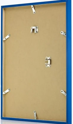 Ramme E-Line Blå 30x40 cm - Passepartout Hvid 18x27 cm