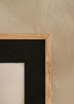 Ramme E-Line Eg 50x70 cm - Passepartout Sort 16x24 inches