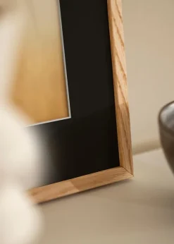 Ramme E-Line Eg 13x18 cm - Passepartout Sort 9x13 cm