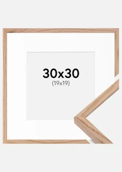 Ramme E-Line Eg 30x30 cm - Passepartout Hvid 20x20 cm