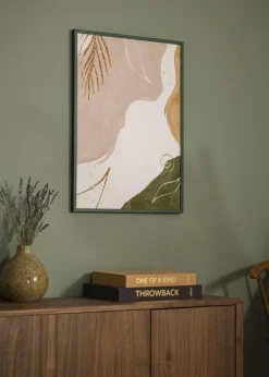 Ramme E-Line Grøn 70x100 cm - Passepartout Hvid 61x91,5 cm