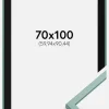Ramme E-Line Grøn 70x100 cm - Passepartout Sort 24x36 inches