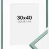 Ramme E-Line Grøn 30x40 cm - Passepartout Hvid 21x29,7 cm (A4)