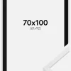 Ramme E-Line Hvid 70x100 cm - Passepartout Sort 62x93 cm