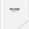Ramme E-Line Hvid 70x100 cm - Passepartout Hvid 62x93 cm