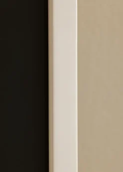 Ramme E-Line Hvid 13x18 cm - Passepartout Sort 9x12 cm