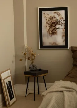 Ramme E-Line Hvid 30x40 cm - Passepartout Sort 21x30 cm