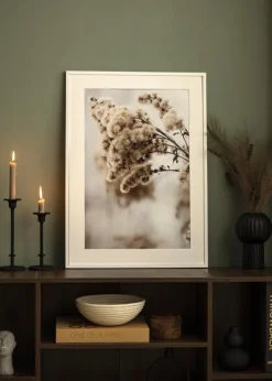 Ramme E-Line Hvid 13x18 cm - Passepartout Hvid 9x13 cm